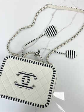 Chanel Filigree Vanity Case